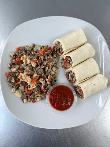 Ground Beef & Scramble Wrap